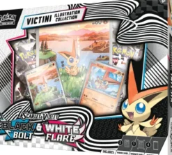 Pokemon - Scarlet & Violet Black Bolt and White Flare Illustration Collection: Victini