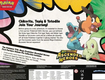Pokémon: Mega Evolution - Ascended Heroes: First Partners Deluxe Pin Collection