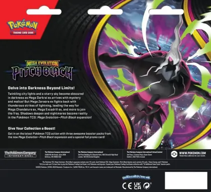 Pokémon: Mega Evolution - Pitch Black 3 Booster Blister: Binacle