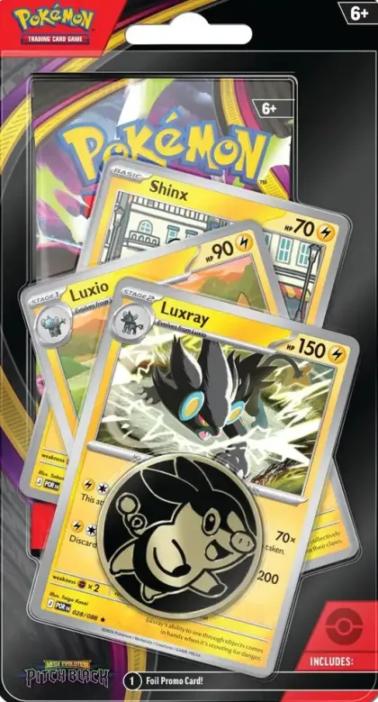 Pokémon: Mega Evolution - Pitch Black Premium Checklane Blister: Luxray