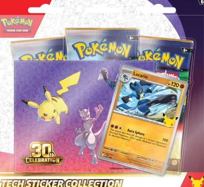Pokémon: 30th Celebration - Tech Sticker Blister (set van 2)