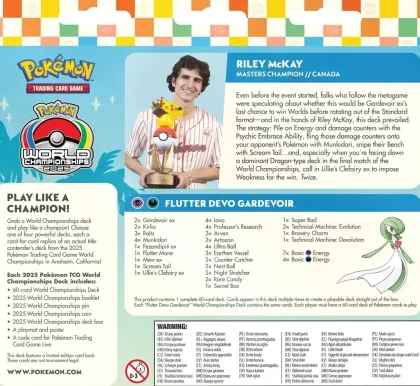 Pokémon - World Championships Decks 2025: Flutter Devo Gardevoir