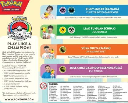 Pokémon - World Championships Deck 2025 (set van 4)