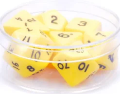 Polydice Set Solid Yellow (7-delig)