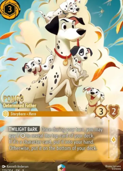 Pongo, Determined Father (foil) (borderless) - Fabled