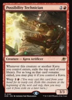 Possibility Technician (foil) - Edge of Eternities Planeswalker Stamped