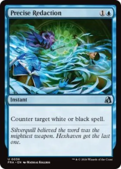 Precise Redaction (foil) - Reality Fracture