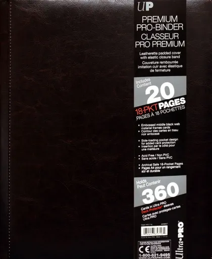 Premium Pro 9 Pocket Binder Cowhide