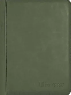 Premium Pro 4 Pocket Zippered Binder Suede Collection: Emerald