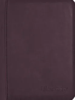 Premium Pro 4 Pocket Zippered Binder Suede Collection: Amethyst
