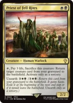 Priest of Fell Rites (surge foil) - Final Fantasy Commander