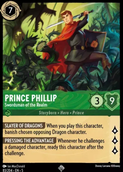 Prince Phillip, Swordsman of the Realm (foil) - Shimmering Skies