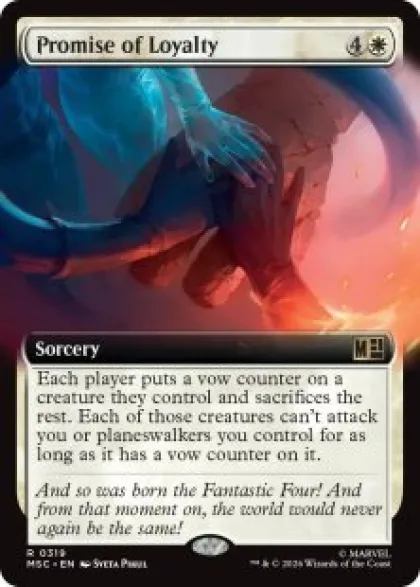 Promise of Loyalty (extended art) - Marvel Super Heroes Commander Varianten