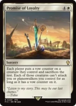 Promise of Loyalty (surge foil) - Final Fantasy Commander
