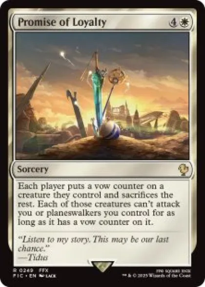 Promise of Loyalty (surge foil) - Final Fantasy Commander