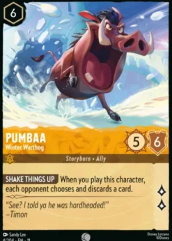 Pumbaa, Winter Warthog (foil) - Winterspell