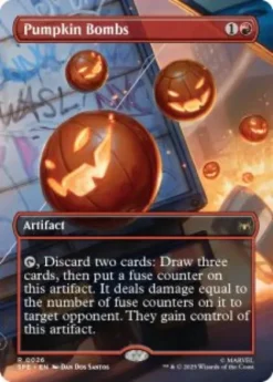 Pumpkin Bombs (foil) (borderless) - Marvel's Spider-Man Spidey's Spectacular Showdown