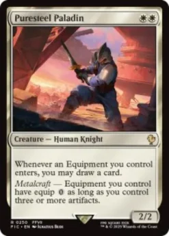 Puresteel Paladin (surge foil) - Final Fantasy Commander