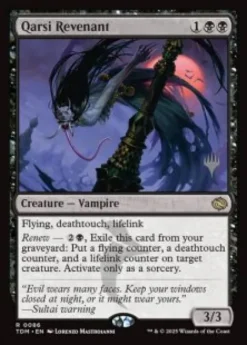 Qarsi Revenant (foil) - Tarkir: Dragonstorm Planeswalker Stamped