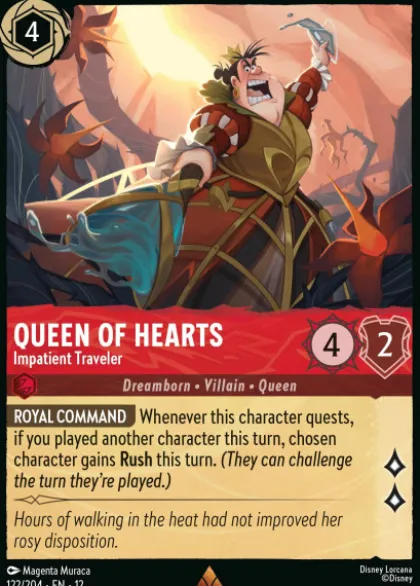 Queen of Hearts, Impatient Traveler - Wilds Unknown