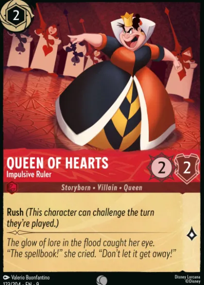 Queen of Hearts, Impulsive Ruler (foil) - Fabled