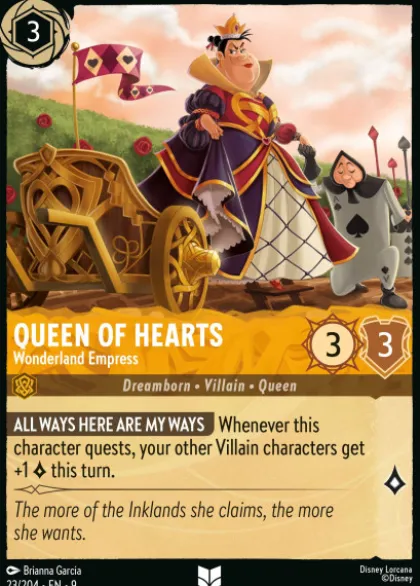 Queen of Hearts, Wonderland Empress (foil) - Fabled