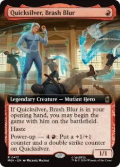 Quicksilver, Brash Blur (foil) (extended art) - Marvel Super Heroes Varianten