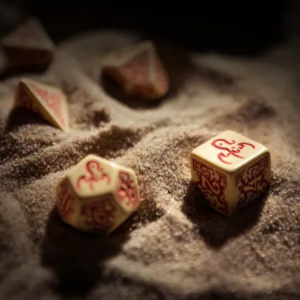 Q-Workshop - Call of Cthulhu RPG Dice Set: Masks of Nyarlathotep (7-delig)
