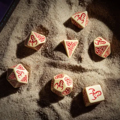 Q-Workshop - Call of Cthulhu RPG Dice Set: Masks of Nyarlathotep (7-delig)