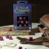 Q-Workshop - Call of Cthulhu RPG Dice Set: 7th Edition - Black & Magenta (7-delig)