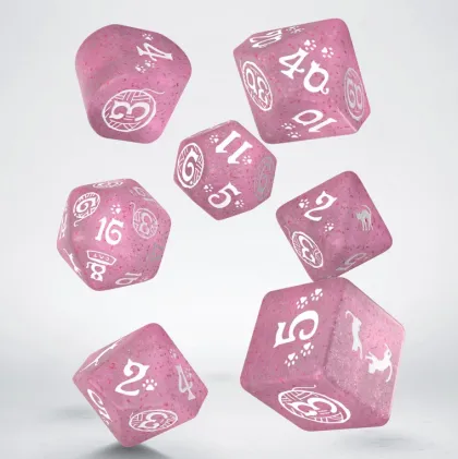 Q-Workshop - Cats RPG Dice Set: Daisy (7-delig)