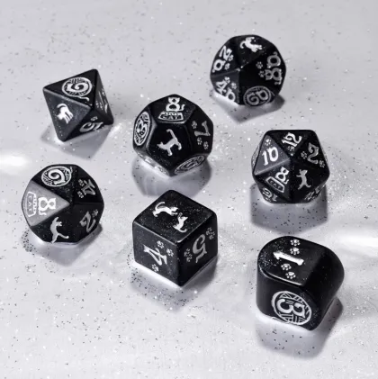 Q-Workshop - Cats RPG Dice Set: Waffle (7-delig)