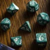 Q-Workshop - Classic RPG Dice Set: Stormy & White (7-delig)