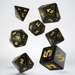 Q-Workshop - Cyberpunk Red RPG Dice Set: Wet Work (7-delig)