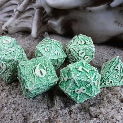 Q-Workshop -Dracopolis RPG Dice Set: The Andean Longneck (7-delig)
