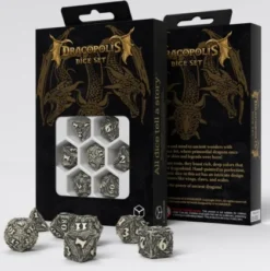 Q-Workshop -Dracopolis RPG Dice Set: The Scandinavian Blackfang (7-delig)
