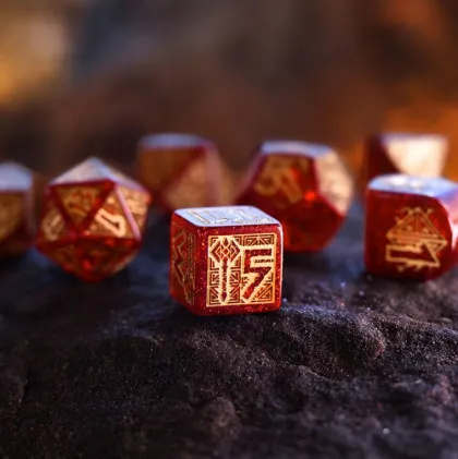 Q-Workshop - Dwarven RPG Dice Set: Jewels (7-delig)