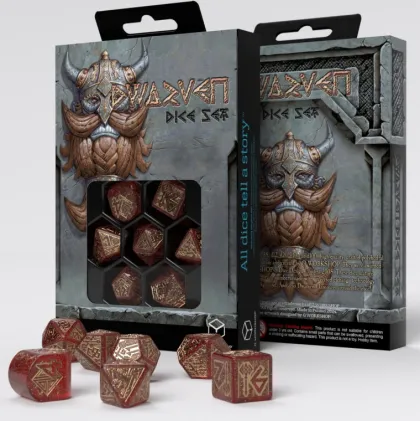 Q-Workshop - Dwarven RPG Dice Set: Jewels (7-delig)