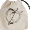 Q-Workshop - Elvish Basic Dice Pouch: Beige & Black