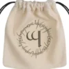 Q-Workshop - Elvish Dice Pouch: Beige & Black