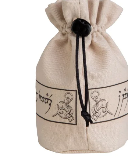 Q-Workshop - Elvish Dice Pouch: Beige & Black