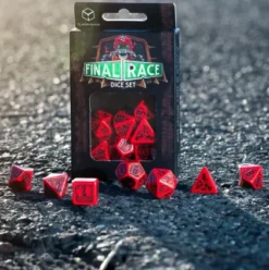 Q-Workshop - Final Race RPG Dice Set: Engine Roar (7-delig)
