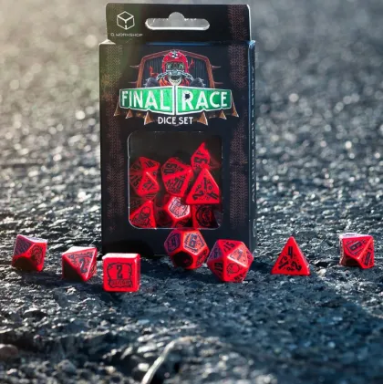 Q-Workshop - Final Race RPG Dice Set: Engine Roar (7-delig)