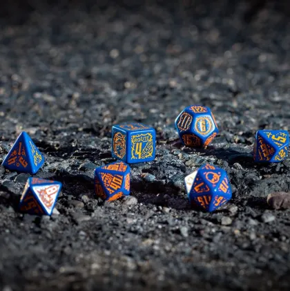 Q-Workshop - Final Race RPG Dice Set: Road Fever (7-delig)