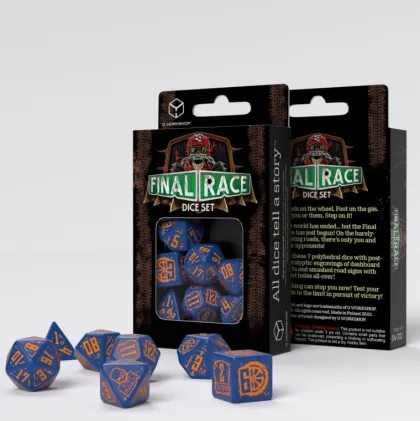 Q-Workshop - Final Race RPG Dice Set: Road Fever (7-delig)