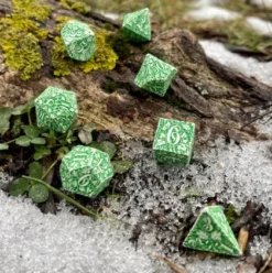 Q-Workshop - Forest RPG Dice Set: Tundra (7-delig)