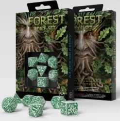 Q-Workshop - Forest RPG Dice Set: Tundra (7-delig)