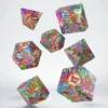 Q-Workshop - Full Art Dice Set: Graffiti