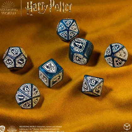 Q-Workshop - Harry Potter Modern RPG Dice Set: Ravenclaw - Blue (7-delig)