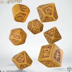 Q-Workshop - Harry Potter Modern RPG Dice Set: Gryffindor - Gold (7-delig)